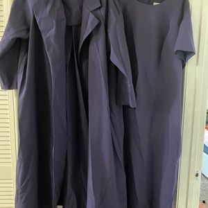 Two-piece dress and long jacket